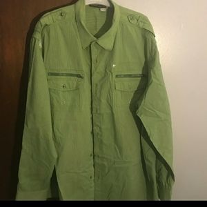 MENS ROCAWEAR 4XL BUTTON UP LONG SLEEVE